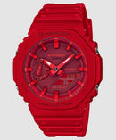 CASIO G-SHOCK ANALOG QUARTZ RESIN MEN'S WATCH CARBON CORE GUARD - RED - Like New
