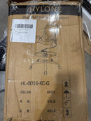 HYLONE DRAFTING CHAIR TALL OFFICE CHAIR STANDING - BLACK FRAME GRAY MESH - Like New