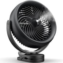 KOONIE 10000MAH BATTERY OPERATED MISTING FAN WITH CLIP, 8-INCH MIST - BLACK New