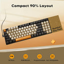 RED DRAGON WIRED MECHANICAL GAMING KEYBOARD, K636CLO - BLACK/WHITE - Like New