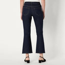 AMAZON ESSENTIALS WOMEN'S STRETCH MID-RISE FASHION KICK CROP JEANS WOMEN 2 RINSE - Like New