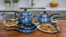 Paula Deen PD12PASSGM 12 Piece Cookware Set - Sea Glass - Like New