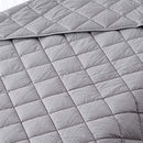 BlanQuil Basic Weighted Blanket, Grey, 12 - Brand New