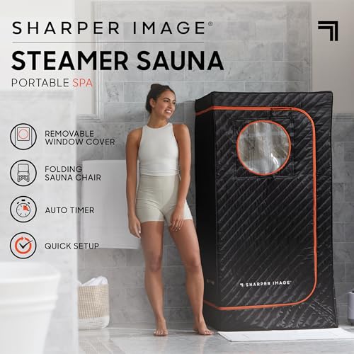 Sharper Image Steamer Sauna Massage Job-Heavy 1018244 - Black - Like New