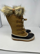 GAWBAW WINTER WOMEN WATERPROOF DUCK BOOTS FUR LINED SNOW BOOTIES - 9 - BROWN - Like New