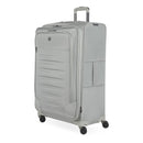 SWISS GEAR CHECKLITE SOFTSIDE CHECKED SUITCASE TEAR-RESISTANT 8 WHEELS - GRAY - Like New