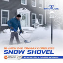 SNOW JOE 24V CORDLESS ELECTRIC SHOVEL KIT W/ 4AH BATTERY 24V-SS10 - BLUE/BLACK - Like New