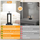 KONDRAS 3 COLOR TEMPERATURES TABLE LAMPS, 22’’ 3 IN 1, USB & AC, T0344A - WHITE - Like New