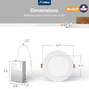 Amico 16 Pack 6'' LED Recessed Ceiling Light, 3000K, 1050LM - B09W53WR98 - Like New