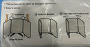 HERTZ FURNITURE DESKTOP/TABLETOP FOLDING SHIELD - PACK OF 20 - BLUE/CLEAR - Brand New