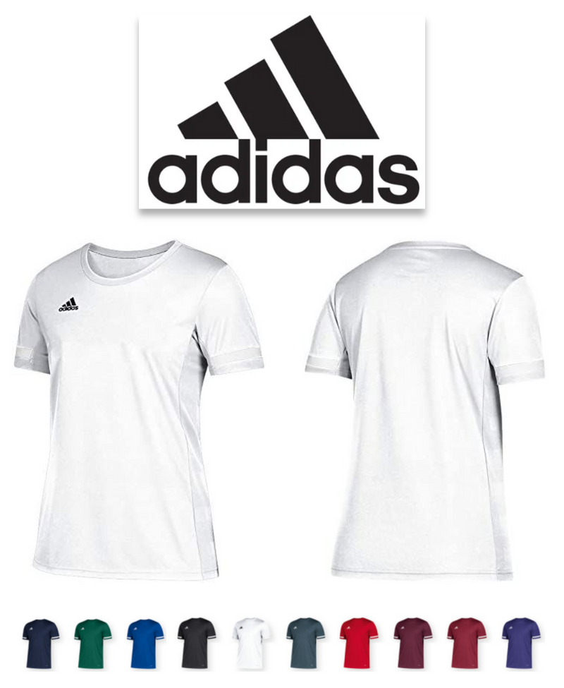 DW6887 Adidas Women's Team 19 Short Sleeve Jersey - Brand New