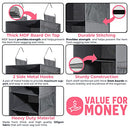 TIDY ZEBRA HANGING CLOSET ORGANIZER  DRAWERS + SHELVES TZ5445 - GRAY - Like New