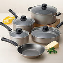 Tramontina 9-Piece Non-Stick Cookware Set B083ZJ8MK1 - Champagne - Brand New