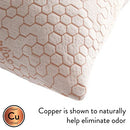 374634-100 Dearfoams Bed Pillows Set of 2 Standard/Queen Size COPPER-2PK - Like New