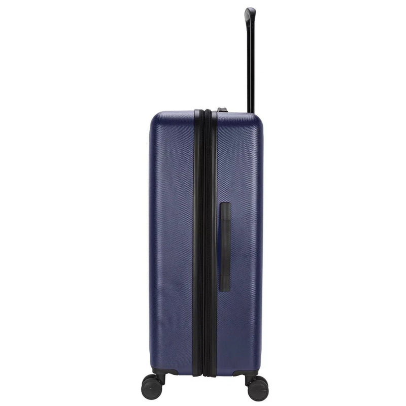 SKYLINE HARDSIDE LARGE CHECKED SUITCASE SPINNER LUGGAGE - NAVY BLUE - Like New