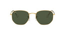 RAY-BAN UNISEX HEXAGONAL HEXAGONAL LEGEND RB3548 - GOLD/G-15 GREEN - 54 - Like New