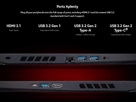 Acer Nitro 5 15.6" FHD Ryzen 7 5800H 16 512GB SSD RTX 3060 AN515-45-R92M - Black New