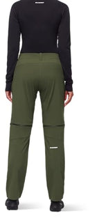 MAMMUT WOMENS OUTDOOR HIKING ZIP-OFF PANTS SIZE 6 (W10 EU36) - DARK MARSH - Brand New