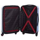 Travelers Club 6 Piece Orion Luggage and Travel Accessories Set, Blue - Like New