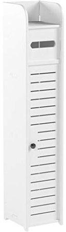 AOJEZOR Small Bathroom Storage Cabinet: No Drill Ultra-Narrow for Renters - Brand New