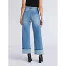 SOFIA BY SOFIA VERGARA PLUS MARGOT WIDE CROP SUPER HIGH RISE SIZE: 4 - MID WASH - Brand New