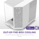 NZXT H6 FLOW COMPACT DUAL-CHAMBER MID-TOWER AIRFLOW CASE - WHITE - Like New
