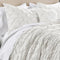 LUSH DECOR RAVELLO PINTUCK SET LUXE 5 PIECE TEXTURED BEDDING QUEEN - WHITE - Brand New