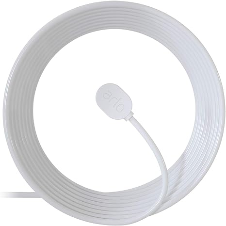 Arlo Outdoor Charging Cable Arlo Certified Accessory 25 ft VMA5600C - White Like New