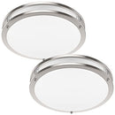 36W 3600lm Super Bright LED Light Fixtures, 2PACK Modern Flush - Scratch & Dent