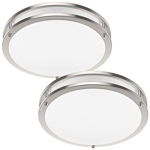 36W 3600lm Super Bright LED Light Fixtures, 2PACK Modern Flush - Scratch & Dent
