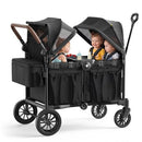 BABYPAVE 4 SEATER WAGON STROLLER FOR KIDS WITH 66 LB SPACIOUS STORAGE - BLACK - Like New