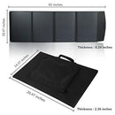 100W Foldable Solar Panel Charger Solar Generator Kit B08834KXJ6 - Black - Like New
