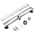 Neodrain 36" Brushed Linear Shower Drain,2-in-1 Flat& Tile Insert Cover - Brand New