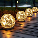 HAKOL BH-706 6 PACK SOLAR GLOBE LIGHTS OUTDOOR WATERPROOF - WARM WHITE - Like New