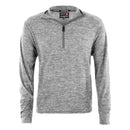 CANADA WEATHER GEAR MEN'S SUPREME SOFT SPACE DYE 1/4 ZIP PULLOVER, SIZE: M, GRAY - Brand New