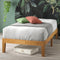 ZINUS Moiz Wood Platform Bed Frame - Twin Size, Natural OLB-RWPB-14T - Like New