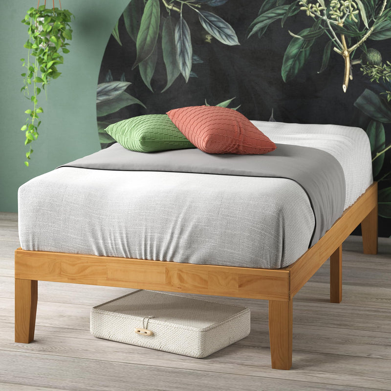 ZINUS Moiz Wood Platform Bed Frame - Twin Size, Natural OLB-RWPB-14T - Like New