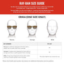 RAY-BAN RB4171 ERIKA ROUND - RUBBER BLACK/LIGHT GREY GRADIENT DARK GREY - 54 mm - Like New