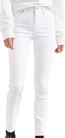 LEVI'S 721 HIGH RISE SKINNY WOMEN'S JEANS - SOFT CLEAN WHITE - SIZE 27 - Like New