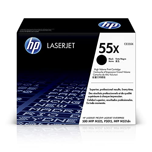 HP 55X BLACK HIGH-YIELD TONER CARTRIDGE CE255X - BLACK Brand New