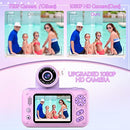 Upgraded Real 1080P Kids Camera with Flip-up Lens for Selfie & Video - Like New