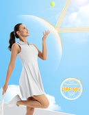 FKEEP WOMEN'S TENNIS GOLF DRESS WORKOUT ATHLETIC V-NECK SHORTS - SIZE: M - WHITE - Brand New