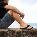 REEF MENS SMOOTHY FLIP FLOP - SIZE: MEN 10 (AU/UK M9) (EU M43) - BLACK - Brand New