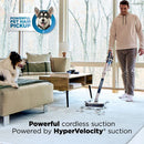 SHARK POWERPRO FLEX PET CORDLESS VACUUM - WHITE BLUE - Like New