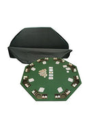 Trademark Games Deluxe Poker & Blackjack Table Top with Case - Brand New