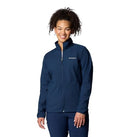 WL1684-464 COLUMBIA WOMENS KRUSER RIDGE III SOFTSHELL COLLEGIATE NAVY L - Like New
