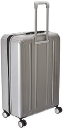 DELSY PARIS TITANIUM HARDSIDE EXPANDABLE LUGGAGE SPINNER WHEELS 29" - SILVER - Brand New