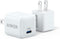 Anker Powerport PD Nano 20W USB-C Fast Wall Charger 2 Pack White Like New