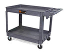 WEN 500-POUND CAPACITY 46 BY 25.5-INCH EXTRA WIDE SERVICE UTILITY CART BLACK - Like New