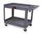 WEN 500-POUND CAPACITY 46 BY 25.5-INCH EXTRA WIDE SERVICE UTILITY CART BLACK - Like New
